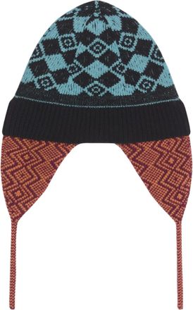 Dries Van Noten Marvin Hat Geometric Knitted Hat
