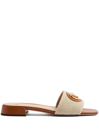 Valentino Garavani 20 mm VLogo Signature slippers - Beige