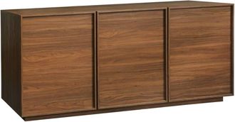 Sweeek Aparador con 3 puertas efecto madera, 160cm, nogal