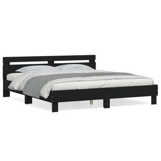 Berkfield Home Bed Frame without Mattress Black 160x200 cm
