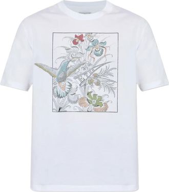 Etro T-shirt met bloemenprint - Wit