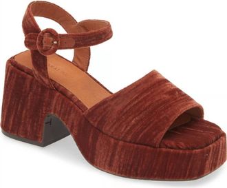 Chocolat Blu Womens Helga Sandals In Copper Velvet