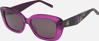 Ted Baker Womens Ted Baker Womens Summer Sunglasses in Crystal Purple/Multi Floral