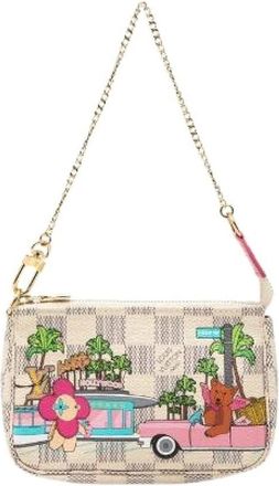 Louis Vuitton Pre-owned Mini Bags, female, Multicolor, Size: ONE SIZE Pre-owned Mini Pochette Accessoires Damier Azur Vivienne Mini Handbag