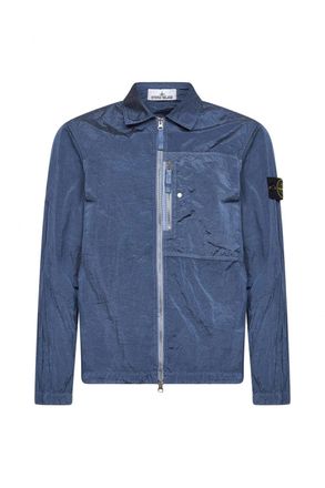 Stone Island S0019 NYLON OVERSHIRT Size: XXL, colour: NAVY