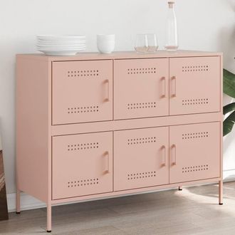 Berkfield Home Sideboard Pink 100.5x39x79 cm Steel