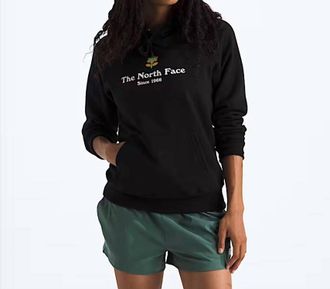 The North Face Womens Strange Colorful World Flower Hoodie In Jk3-Tnf Black