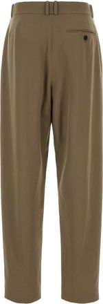 The Row Womens Gianni Pant Beige Wool