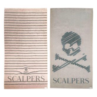 Scalpers Set de 2 toallas de algod&oacute;n beige 90x180cm