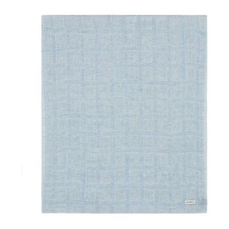 Emporio Armani Scarves, female, Blue, Size: ONE SIZE Brushed Linen Scarf with Lurex