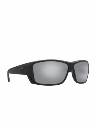 Costa Unisex Cat Cay Polarized Sunglasses In Blackout Gray Silver Mirror