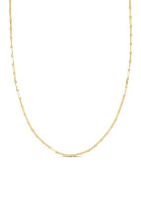 Bony Levy 14K Gold Beaded Chain Necklace in 14K Yellow Gold at Nordstrom, Size 20
