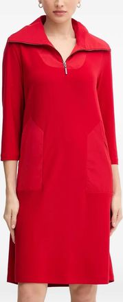Joseph Ribkoff Abito midi con zip - Rosso