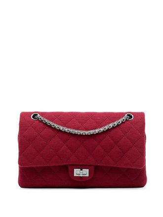 Chanel 2012-2013 Reissue 2.55 Quilted Jersey Double Flap 226 shoulder bag - women - Cotton - One Size - Red