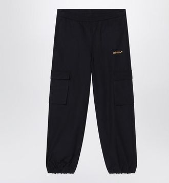 Off-white Black jogging trousers with logo