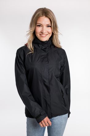 Deproc Outdoorjacke DEPROC ACTIVE GLENDALE PEAK WOMEN, Damen, Gr. 44L, schwarz, 100% Polyester, tailliert, gerader Abschluss mit Gummizug, Jacken Outdoorjack