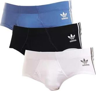 adidas Originals 3 Stripe Brief Black White Blue 4A1M50-909