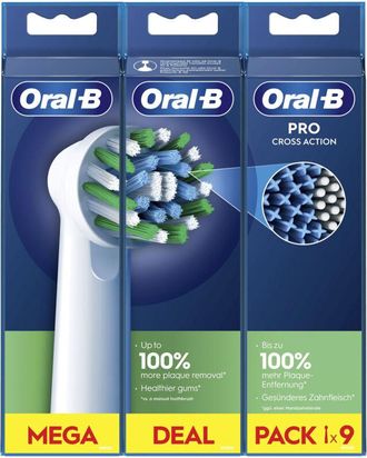 Braun Oral-b Crossaction 9 Pieza(s) Blanco