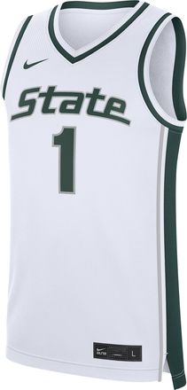 Nike Michigan State Replica Nike Mens College Basketball Jersey in White | NCBJ0GEUMST-VHA