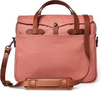 Filson Rugged Twill Leather Briefcase - unisex - Laptoptassen - Bruin - ONE Size - Leer - Tassen