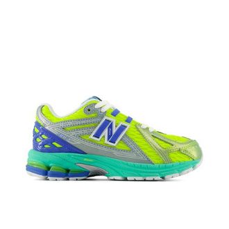 New Balance Kids 1906 Lace in Green/Blue Synthetic, size 13.5