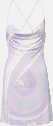 Pucci Iride satin jersey minidress