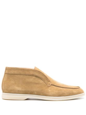 Scarosso Leonardo suede boots - Brown