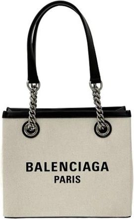 Balenciaga Pre-owned Canvas Tote Bag - Dames - Vintage Shopper - Beige - ONE Size - Vintage