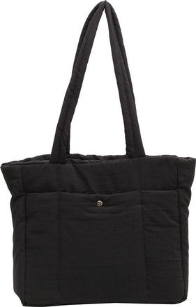 Generic Ladies Padded Sling Bag Solid Color Puffer Shoulder Bag Large Capacity Winter Puffer Bags Fashion for Party Travel Work (Black)