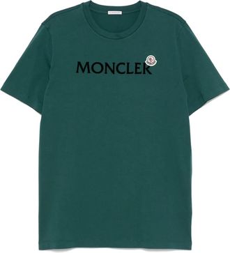 Moncler T-shirt con logo - Verde