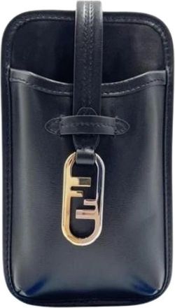 Fendi Pre-owned Mini Pouch Shoulder Bag - Dames - Vintage Mini Tas - Zwart - ONE Size - Leer - Vintage