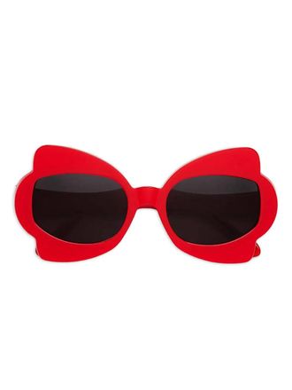 Marni Eyewear Occhiali da sole geometrici - Rosso