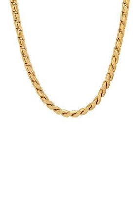 HMY Jewelry Oxidized Stainless Steel Necklace in Yellow at Nordstrom Rack