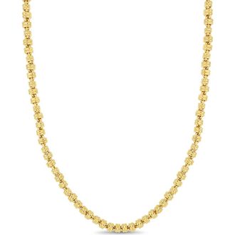 Bony Levy Mens 14K Gold Segmented Link Chain Necklace, 5.8mm in 14K Yellow Gold at Nordstrom, Size 22