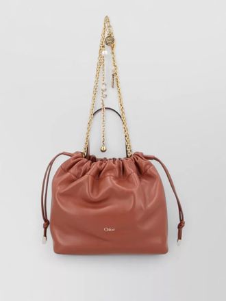 Chlo&eacute; chlo&eacute; icons small leather shoulder bag