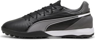 Puma Unisex Adults King Match TT Soccer Shoe, PUMA Black-PUMA White-Cool Dark Gray, 10.5 UK