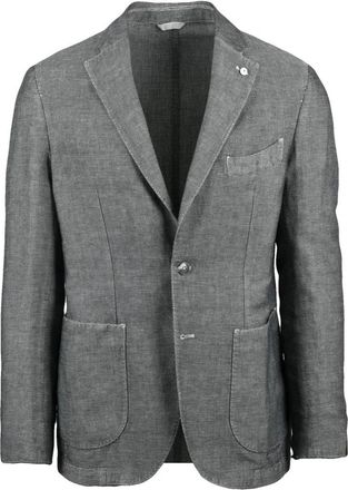 L.B.M. 1911 Stondato Blazer - Heren - Blazers - Grijs - M - Katoen - Jassen