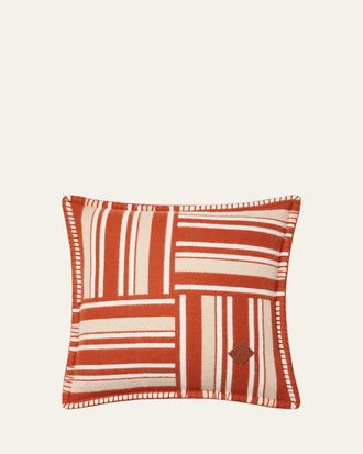 Loro Piana Woven Stripe Intarsia Cushion
