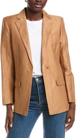 Maje Linen-Blend Suit Blazer