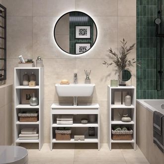 Vicco Conjunto De Muebles De Ba&ntilde;o Karli, Blanco, 3 Partes, Vicco