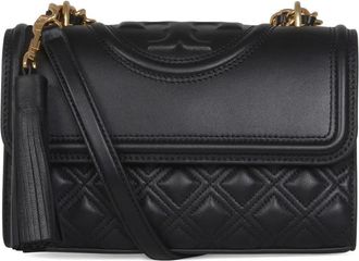 Tory Burch Gewatteerde schoudertas met kwastje - Zwart