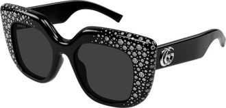 Gucci Sunglasses, female, Black, Size: 50 MM Gg2030S Sunglasses