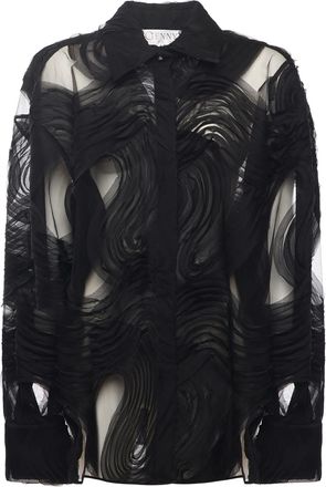 Genny Embroidered Tulle Shirt