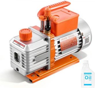 OEM Bomba De Vac&iacute;o De 5 Cfm 142 L/min, Bomba De Vac&iacute;o Rotativa De Paletas De 2 Etapas, Compatible Con R134a, R22, R410a, Para Mantenimiento De Aire Acondi
