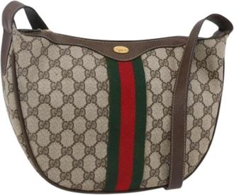 Gucci Pre-owned Shoulder Bags, female, Beige, Size: ONE SIZE Pre-owned Plastic Shoulder Bag