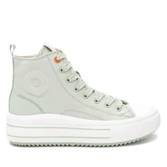 Xti Womens High Top Canvas Sneakers In Aqua