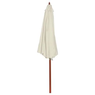 Berkfield Home Parasol 300x258 cm Sand White in Off-White