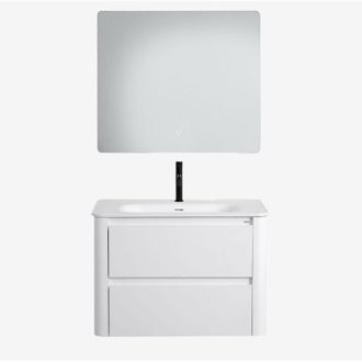 Sklum Conjunto De Mueble De Ba&ntilde;o En Madera Con Lavabo Integrado Egerton Sklum