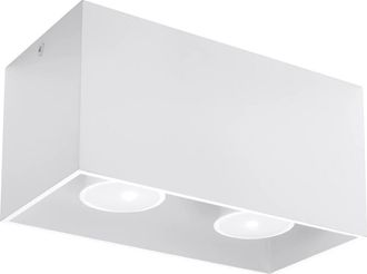 Sollux Lighting Design Deckenlampe Quad 2-Flammig (verbunden), Weiss