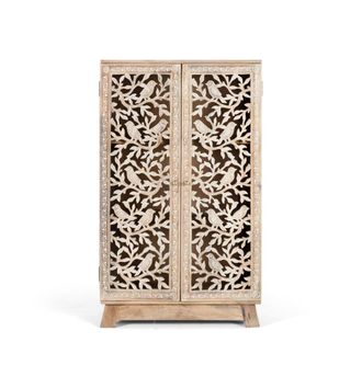 Giner&Colomer C&oacute;moda en madera de mango con puertas talladas a mano